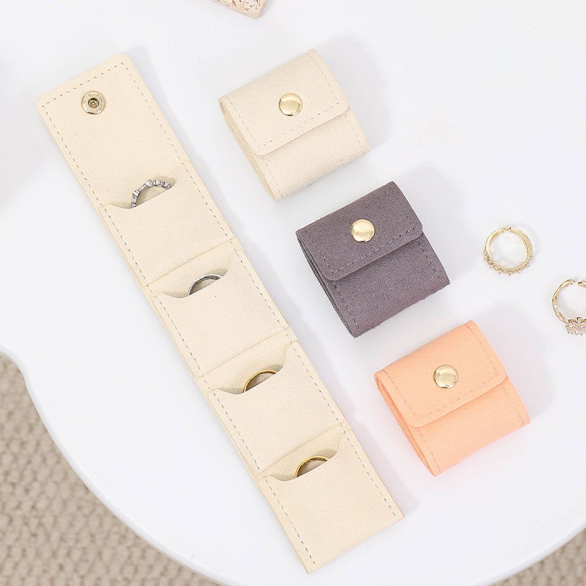 Women Bags For Office Use - Draagbare sieradenroltas met meerdere vakken voor
