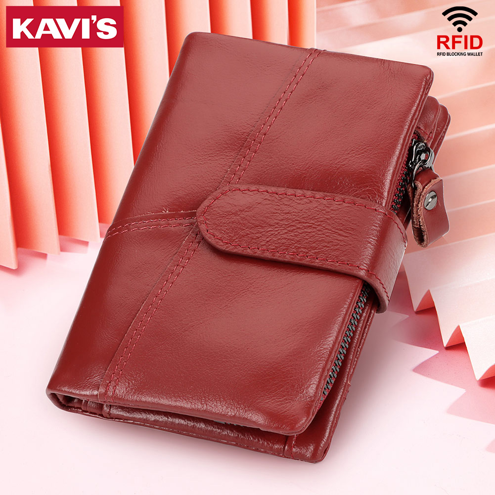 Women'S Bags At M&S - KAVIS Echt Leer Vrouwen Portemonnee met