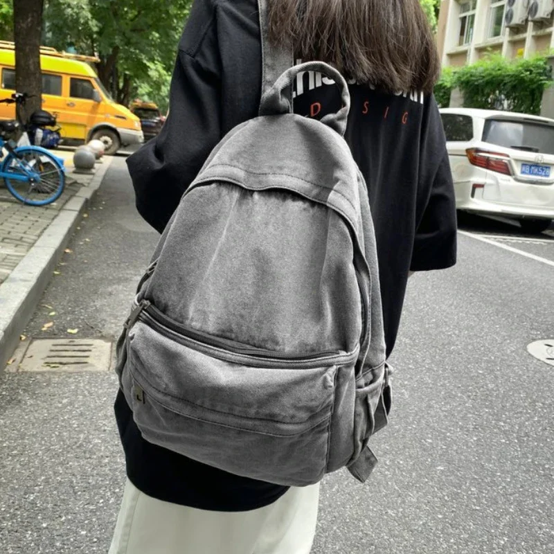 Nieuwe grijze denim rugzak Dam - Women Bags Jeans recensie en prijs
