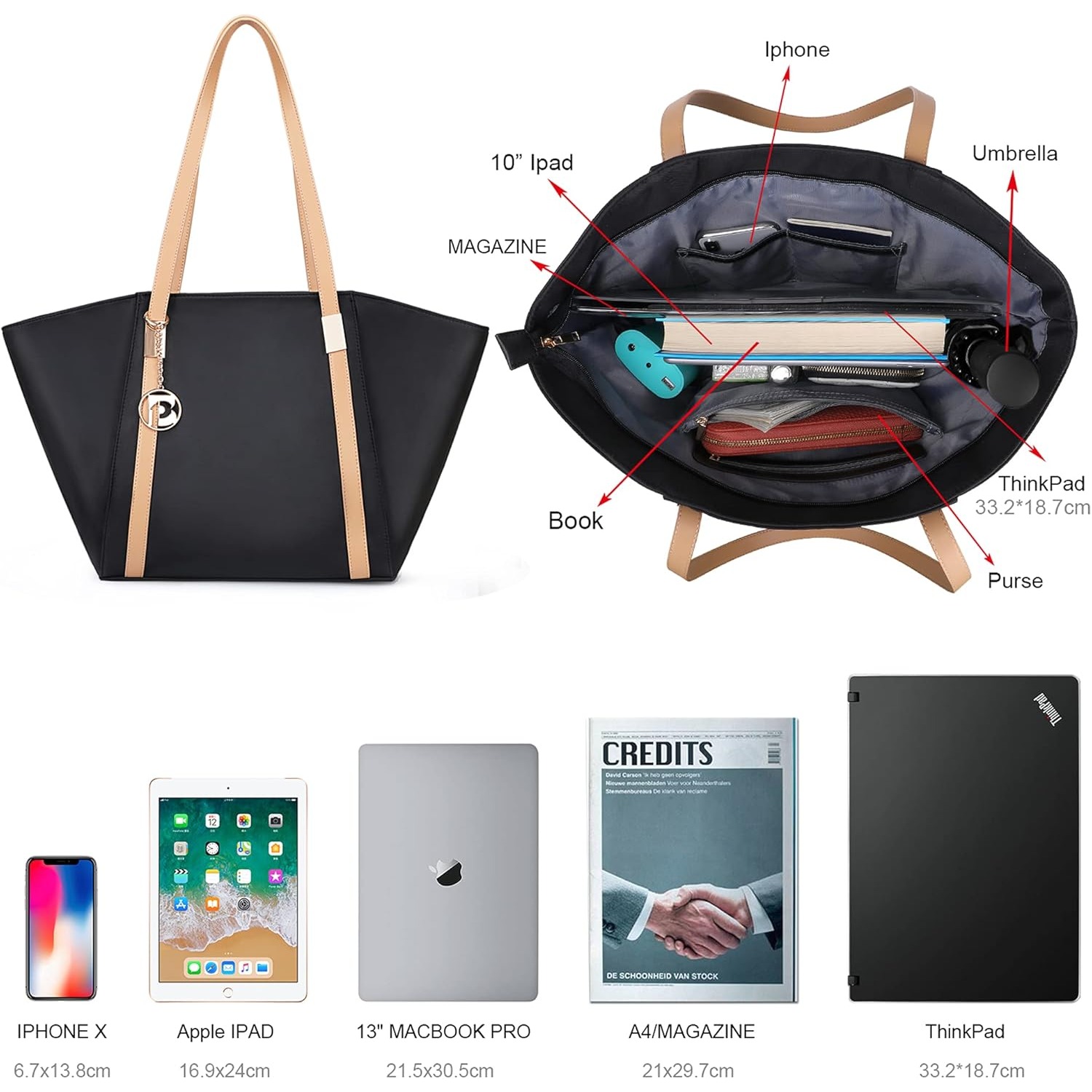 Dames draagtas met grote capac - Women'S Best Bags For Work recensie en prijs
