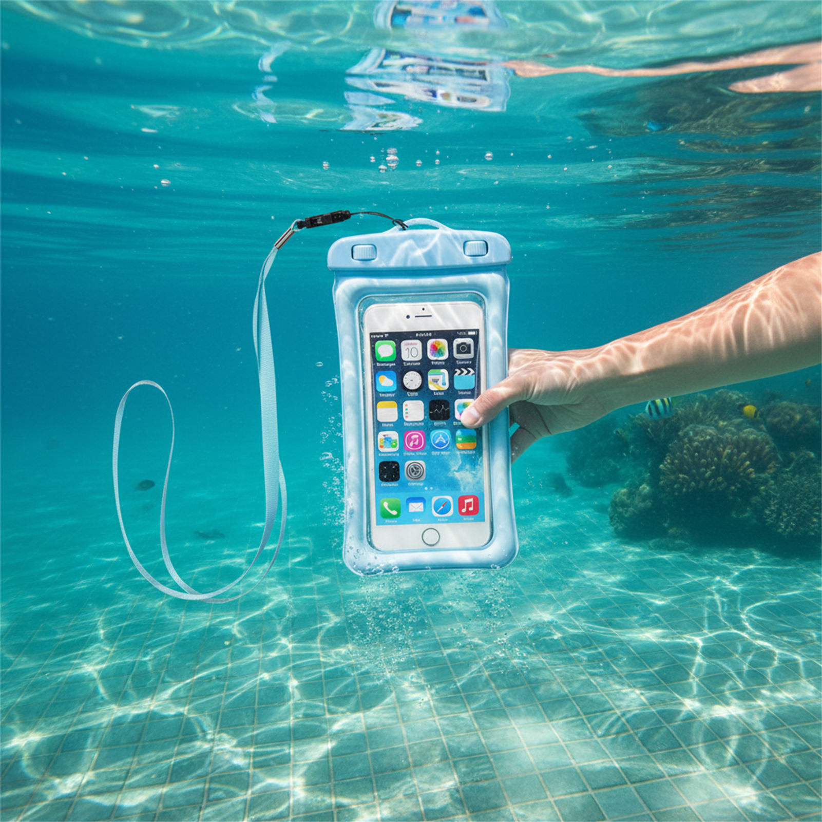 Blauwzwarte waterdichte telefo - Women Bags Waterproof recensie en prijs