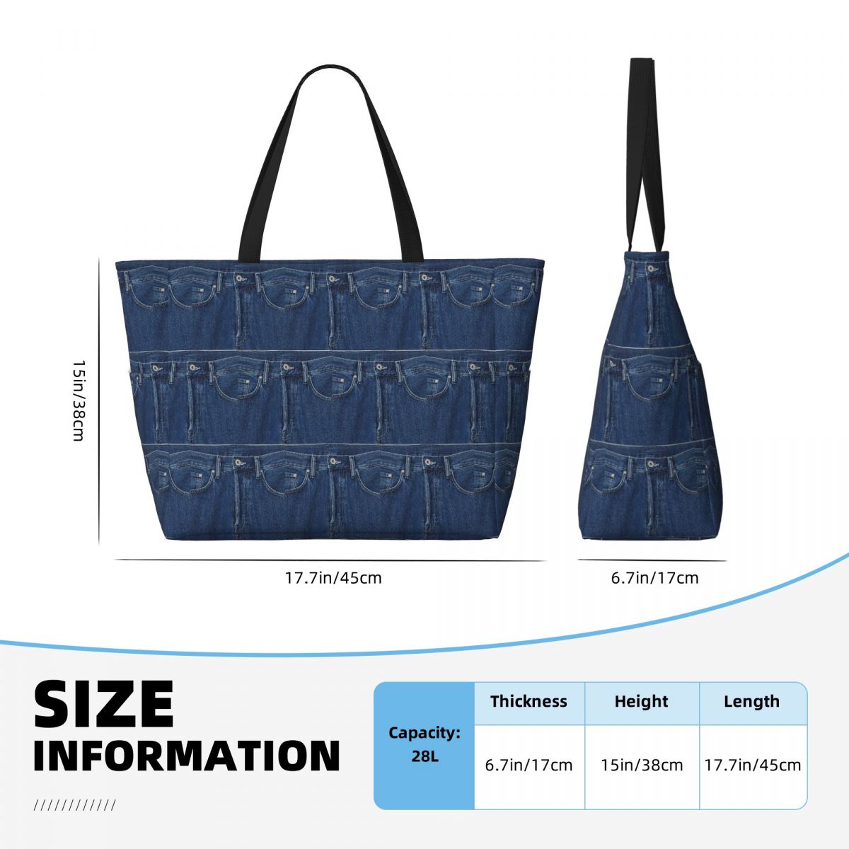 Blauwe denim klassieke jeans t - Women Bags Jeans recensie en prijs