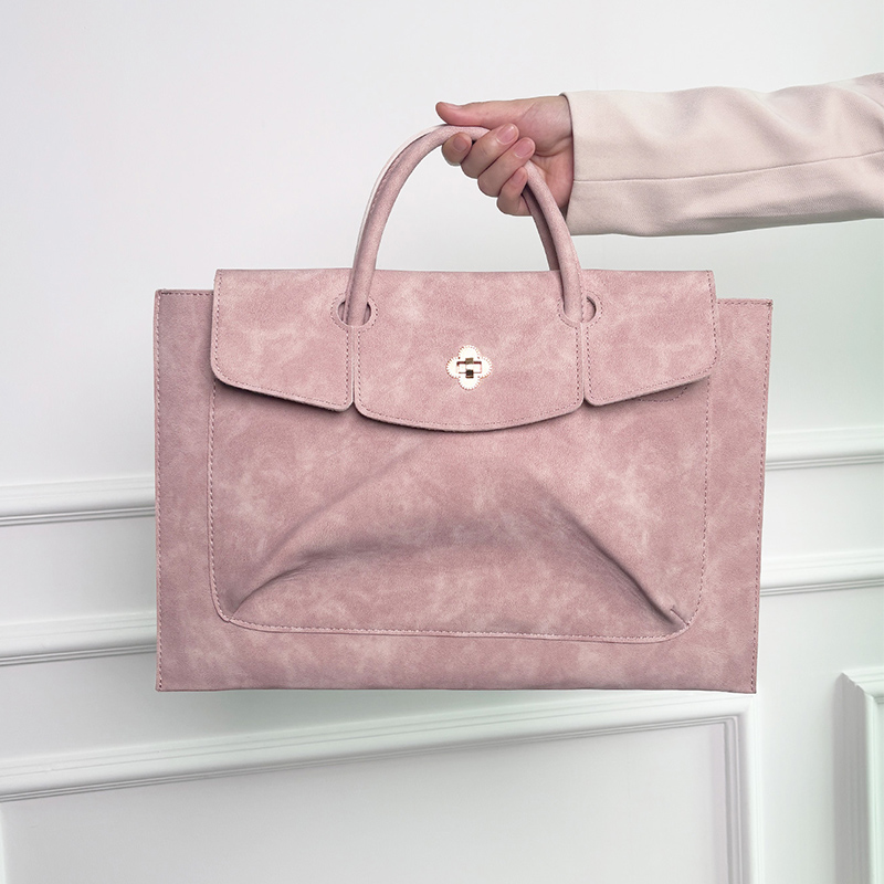Elegante roze PU leren laptopt - Women Bags For Office Use recensie en prijs