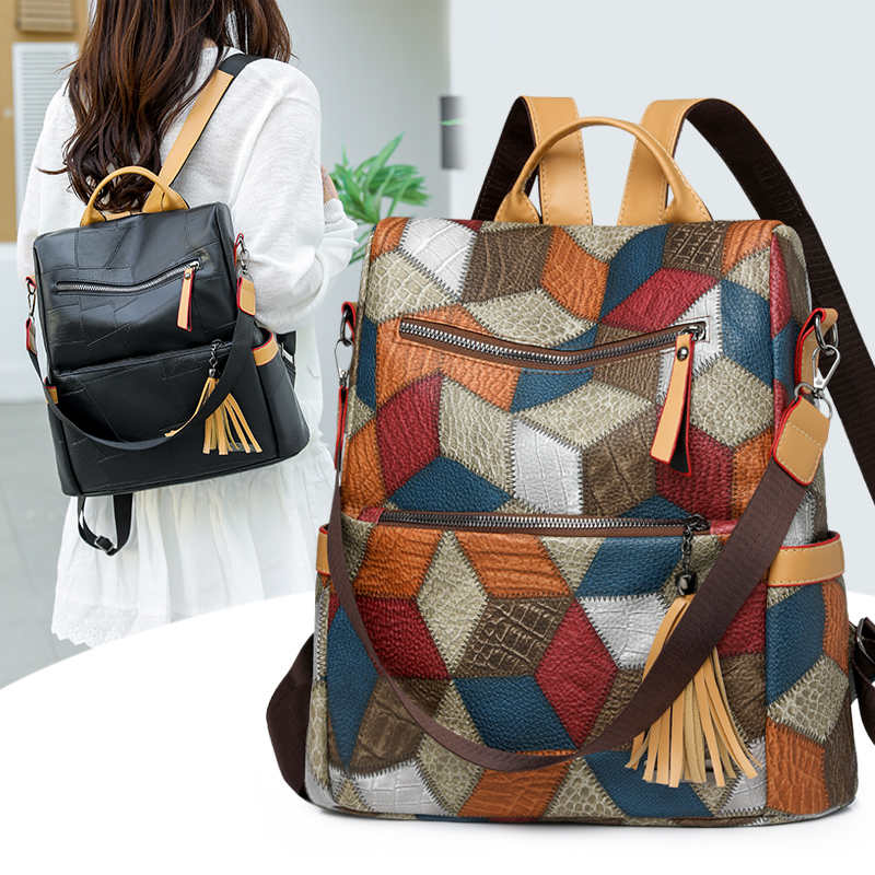 Vintage PU-leer damesrugzak me - Women Bags For Office Use recensie en prijs