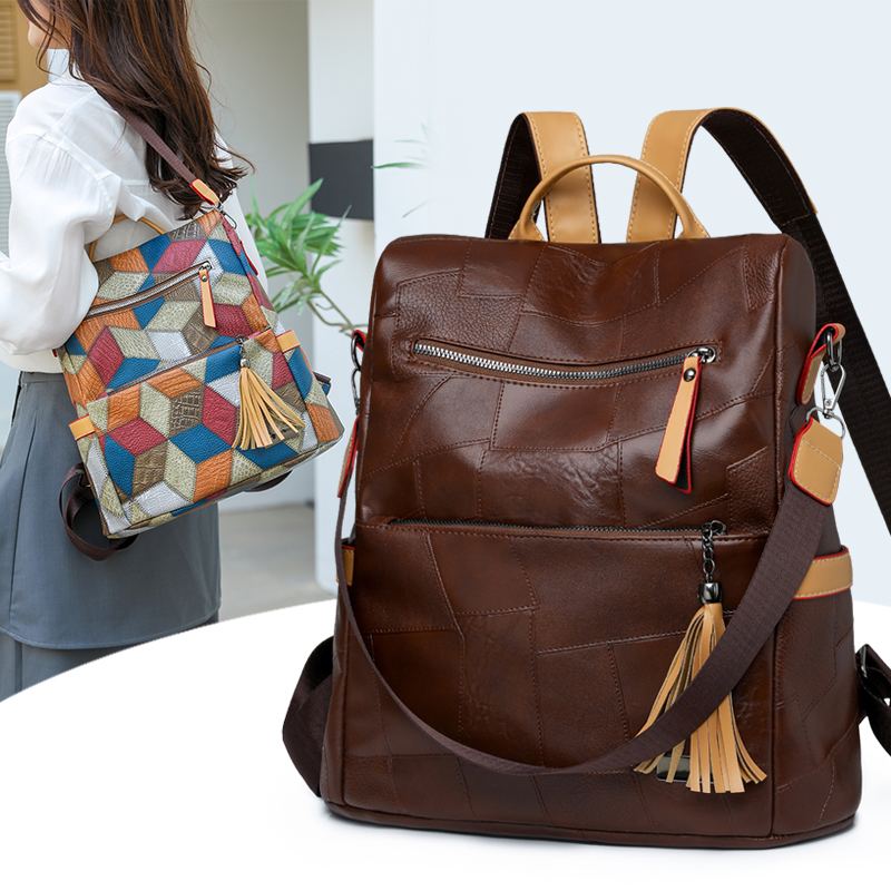 Vintage PU-leer damesrugzak me - Women Bags For Office Use recensie en prijs